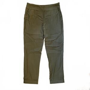 Tribal women’s pull-on ankle pants, olive stretch‎ ponte – size 12